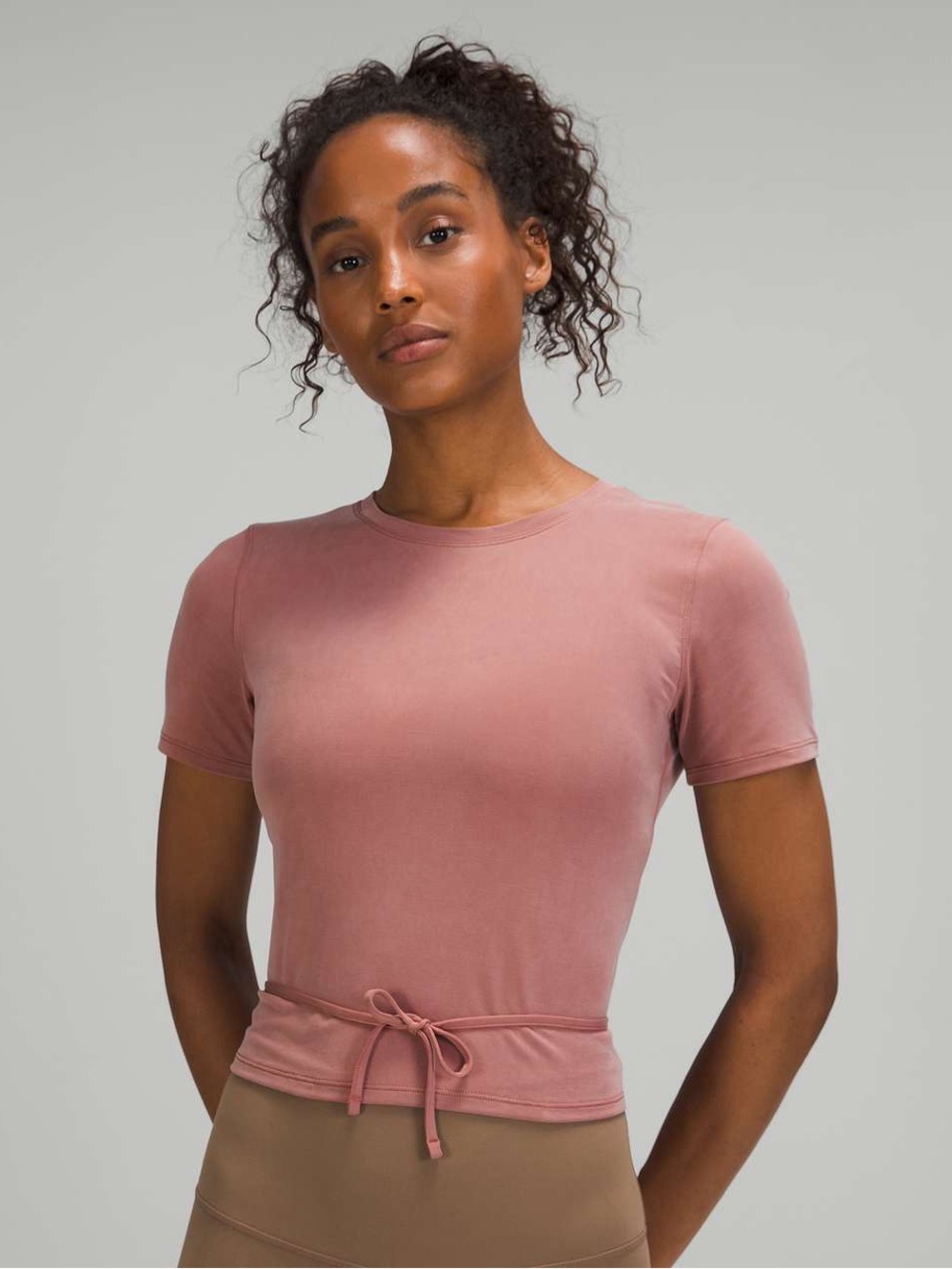 Lululemon Open Tie-Back Short Sleeve -
Spiced Chai